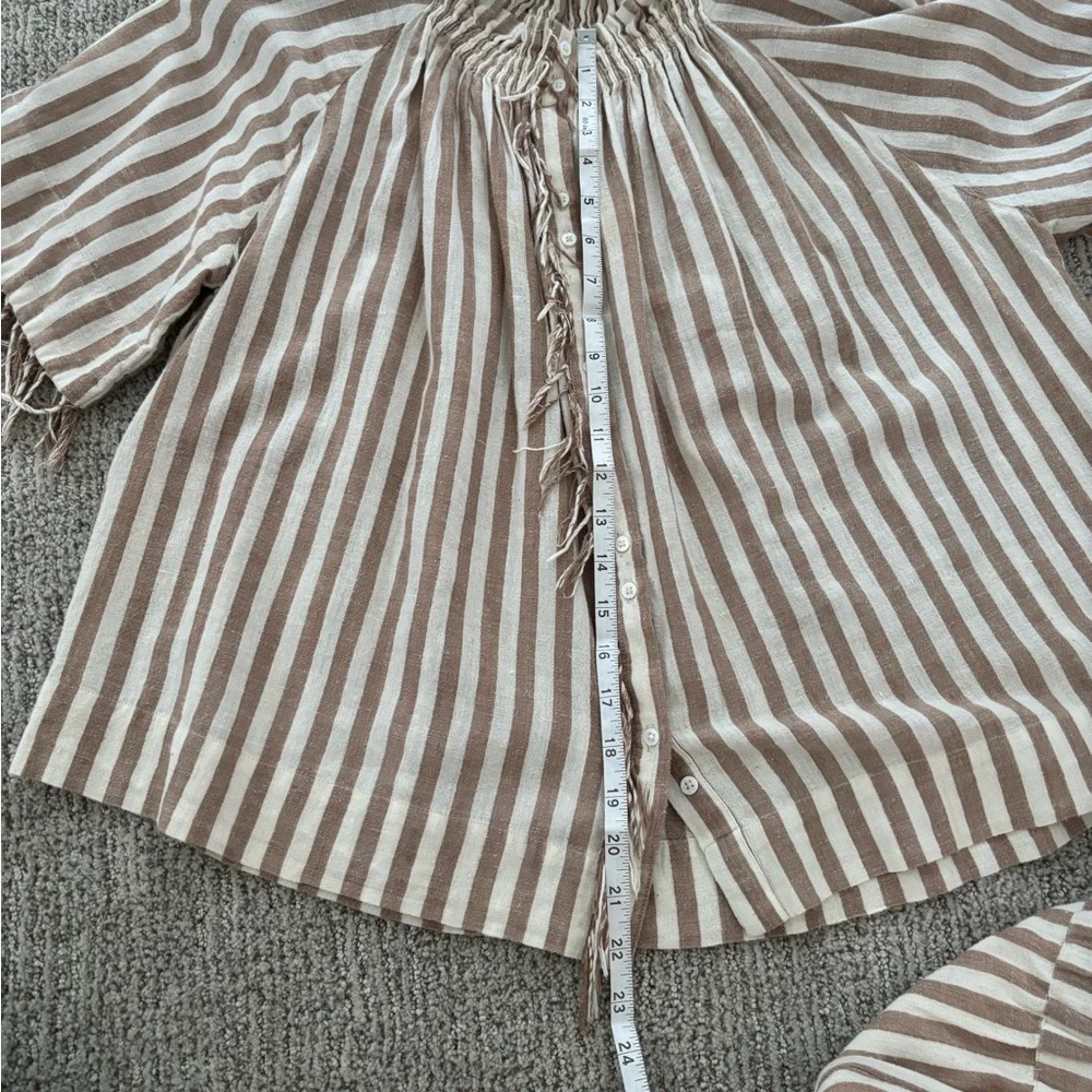 Striped Brown and White Women's Set - Picture 5 of 10